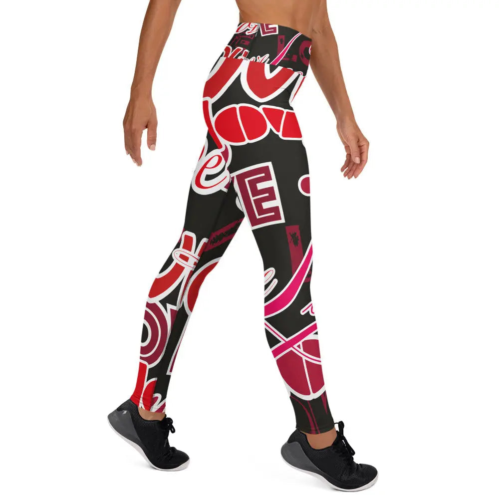 High-waisted yoga leggings in smooth four-way stretch microfiber fabric for active fitness and comfortable daily wear — view 4