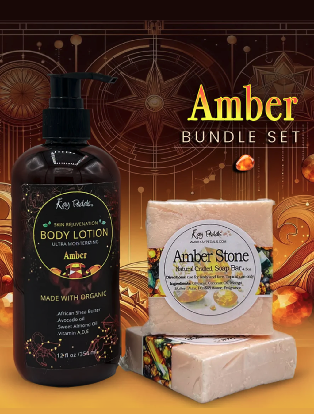 Amber Stone Skincare Bundle Gift Set-0