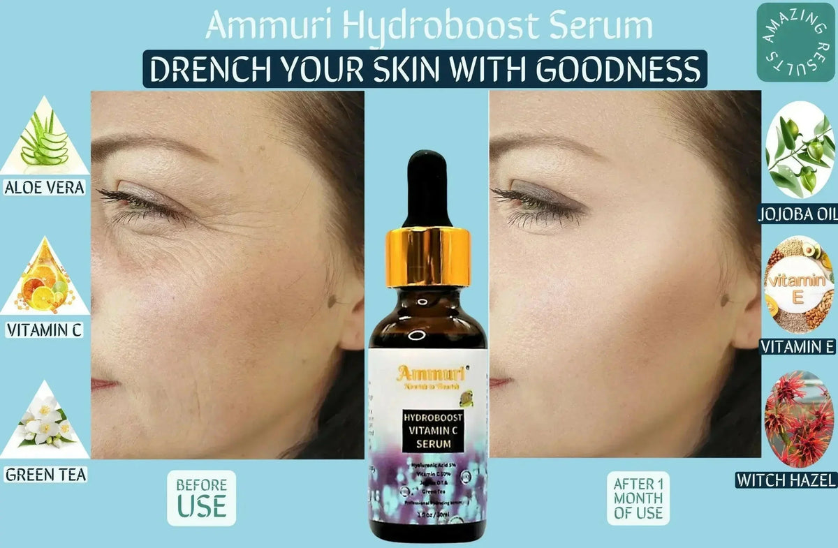 Hyaluronic Acid & Vitamin C Hydrating Face Serum | Ammuri-3