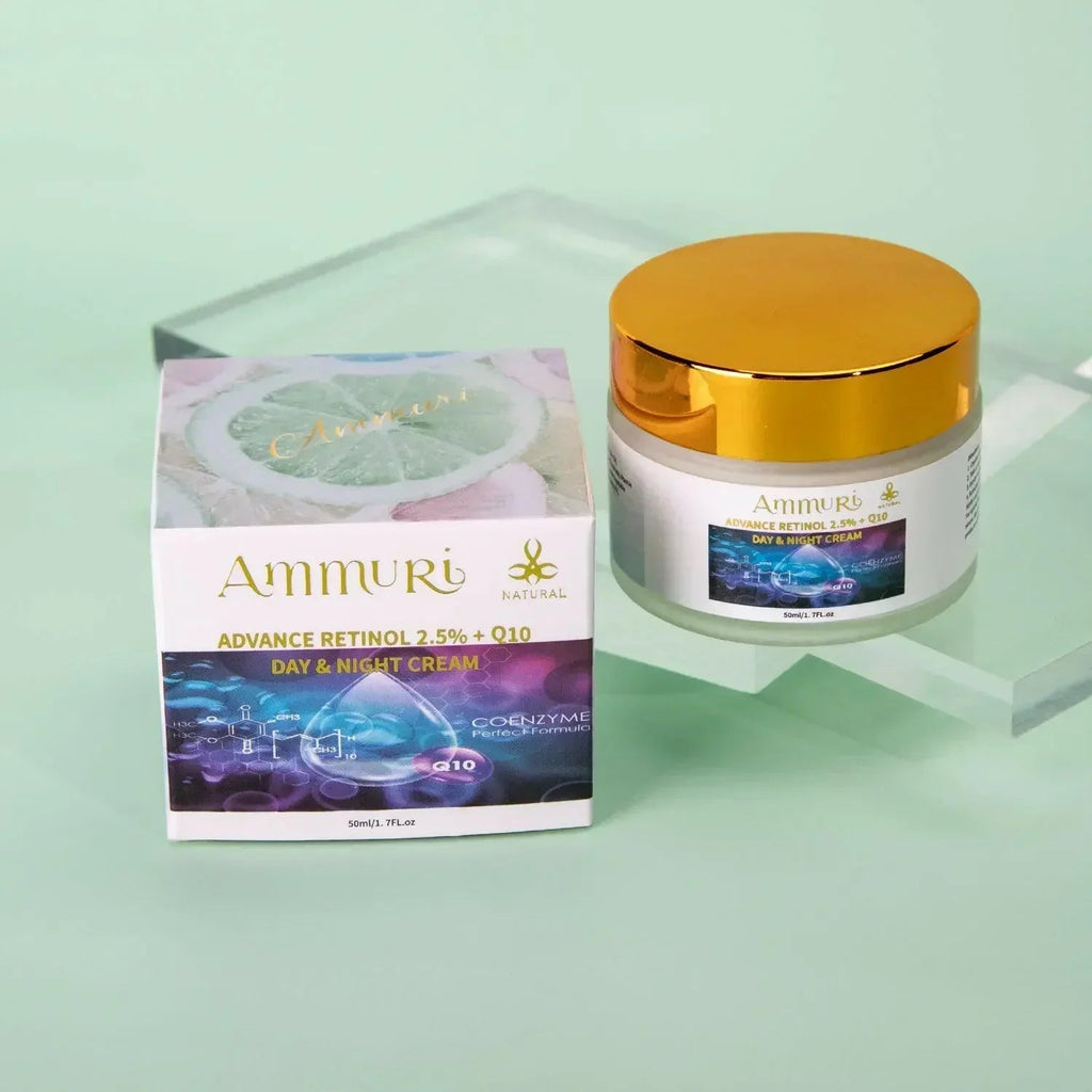 Q10 Face Cream & Retinol 2.5% Night Cream Set | Ammuri-3