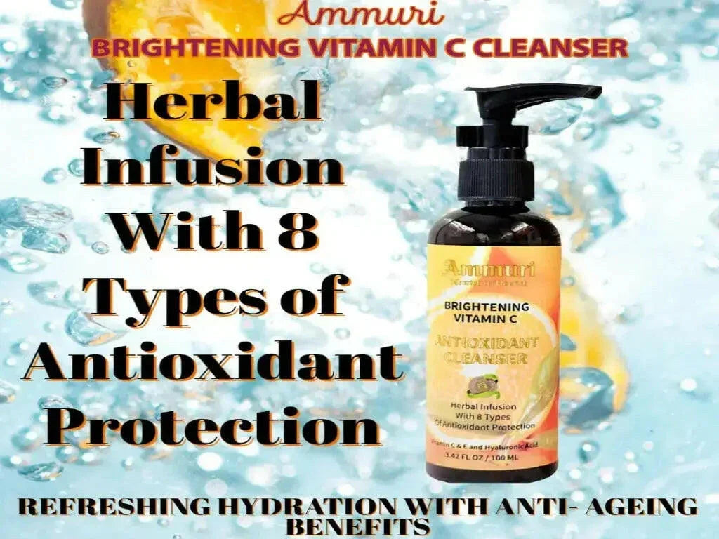 Vitamin C facial cleanser bottle by Ammuri skincare for daily skin brightening and anti ageing — view 5