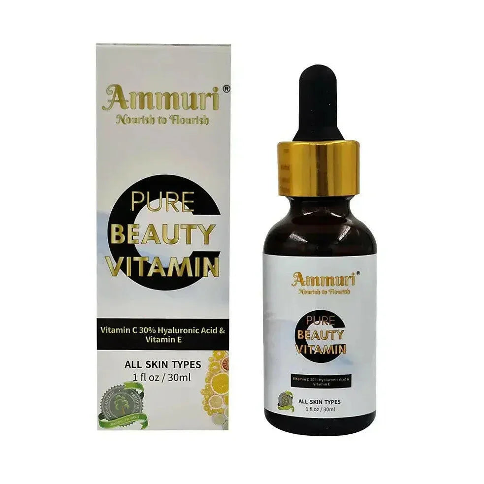 Vitamin C 30% Face Serum with Hyaluronic Acid (30ml) | Ammuri-2
