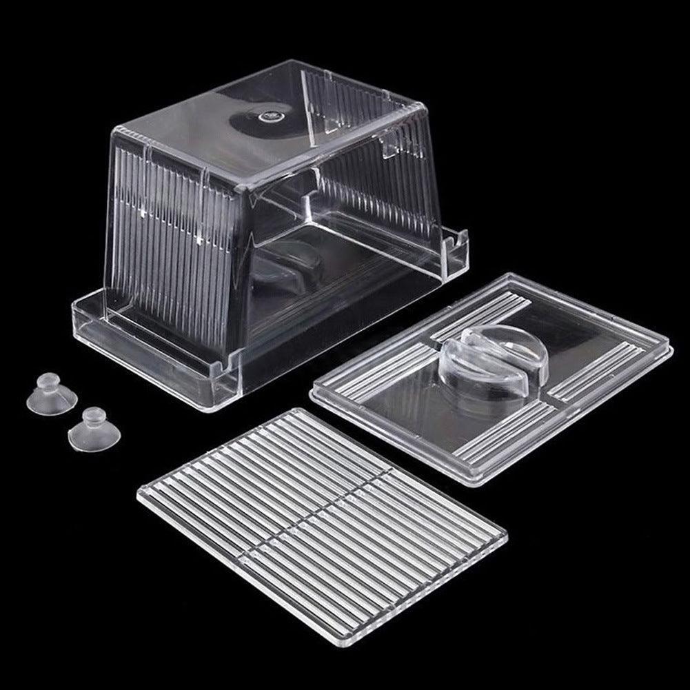 Transparent plastic aquarium fish tank hatchery box for breeding and isolating small aquatic pets — view 5