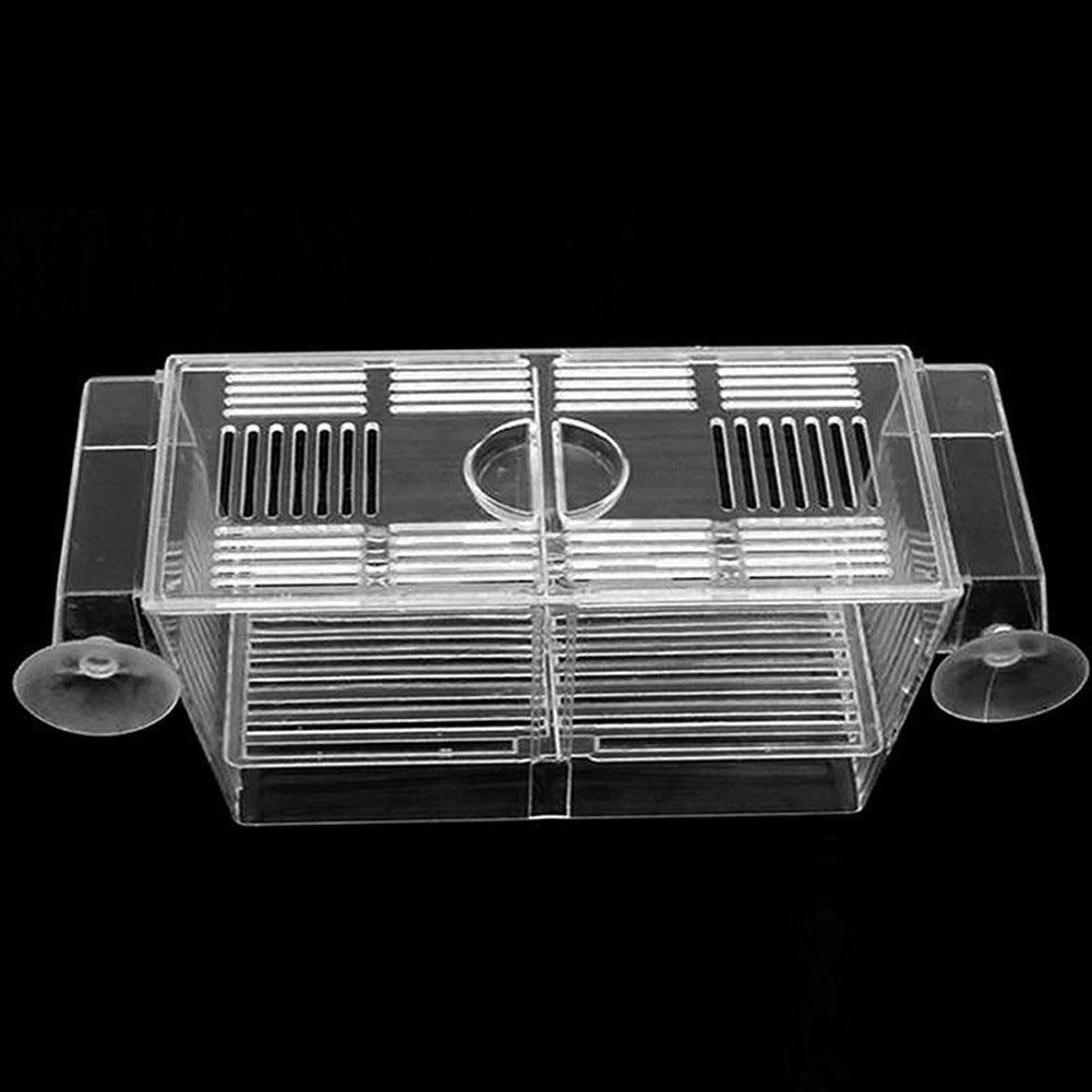 Transparent plastic aquarium fish tank hatchery box for breeding and isolating small aquatic pets — view 2