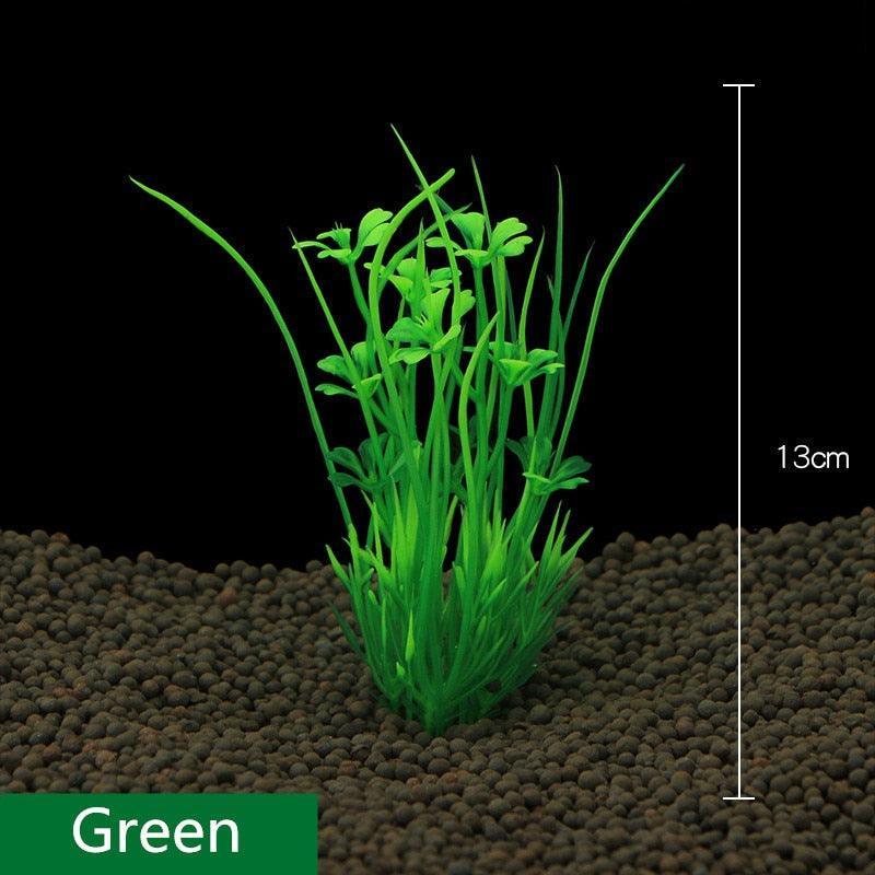Vibrant plastic artificial water plants for fish tank decoration in multiple colors. — view 3