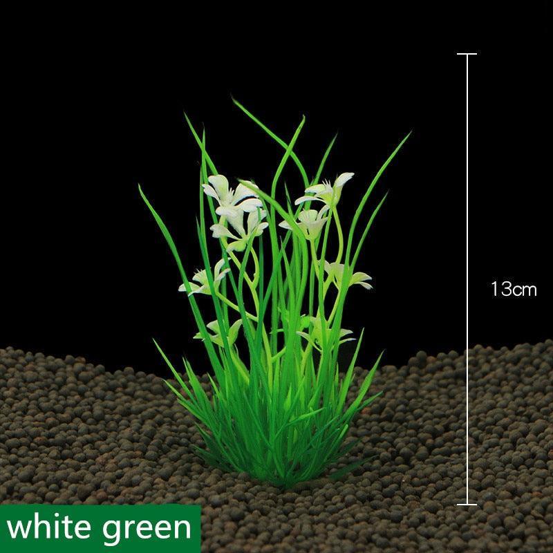 Vibrant plastic artificial water plants for fish tank decoration in multiple colors. — view 5