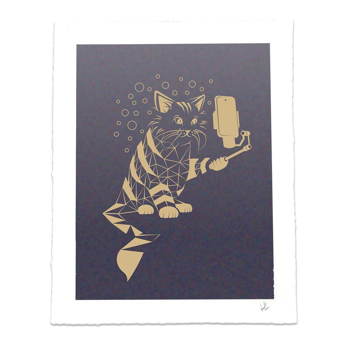 Snap Cat Art Print-0