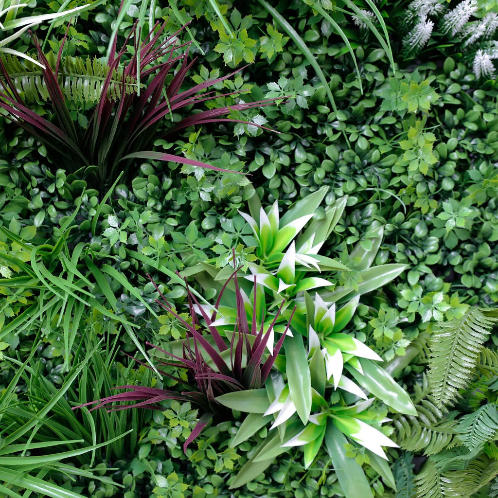 Tropical Vista Artificial Vertical Garden Green Wall Panel 40×40in 11 SQ FT – UV Resistant – Commercial Grade-4