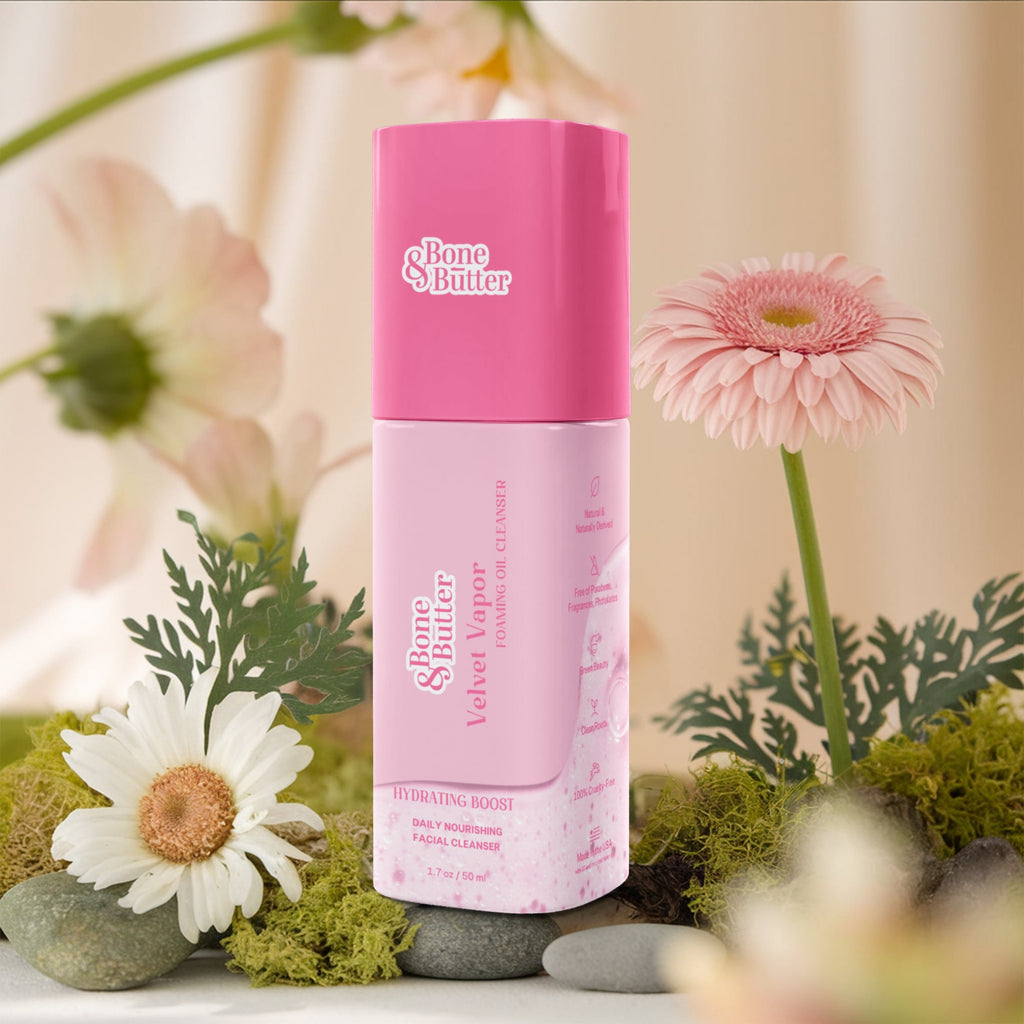Milky oil foaming cleanser in a 50ml bottle, hydrating daily face wash for radiant skin — view 3