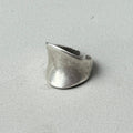 Organic Chunky Asymmetric Silver Ring-0