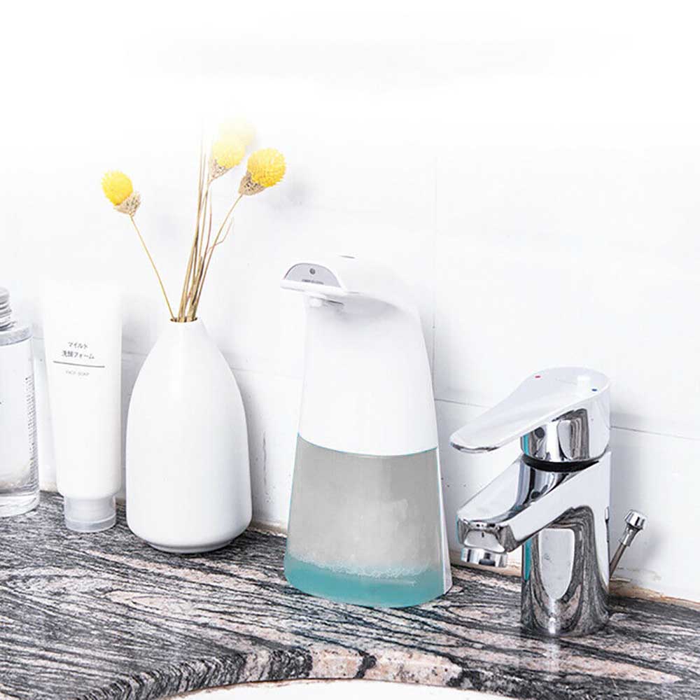 Automatic soap dispenser for kitchen or bathroom dispensing liquid soap contactlessly — view 2