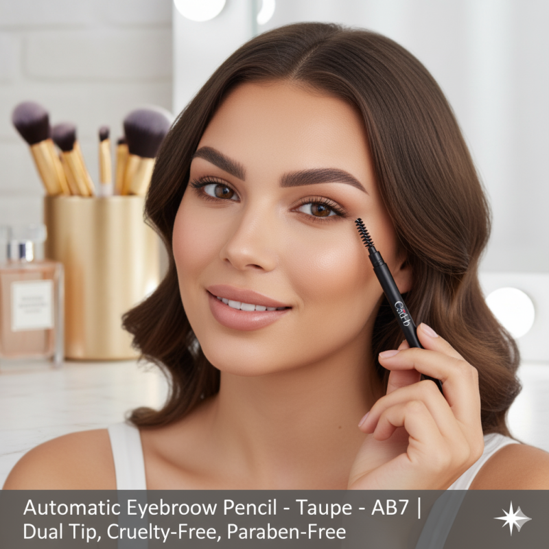 Automatic Eyebrow Pencil – Taupe – AB7 | Dual Tip, Cruelty-Free, Paraben-Free