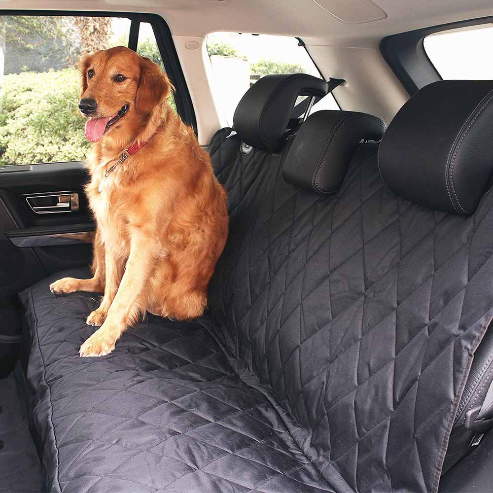 Durable pet car seat protector covering vehicle back seat upholstery to prevent dirt and hair — view 3