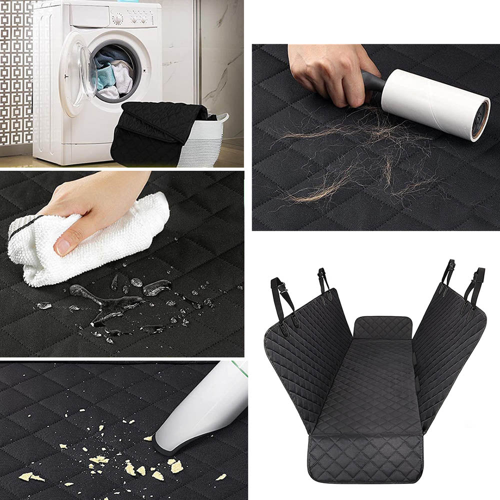 Durable pet car seat protector covering vehicle back seat upholstery to prevent dirt and hair — view 4