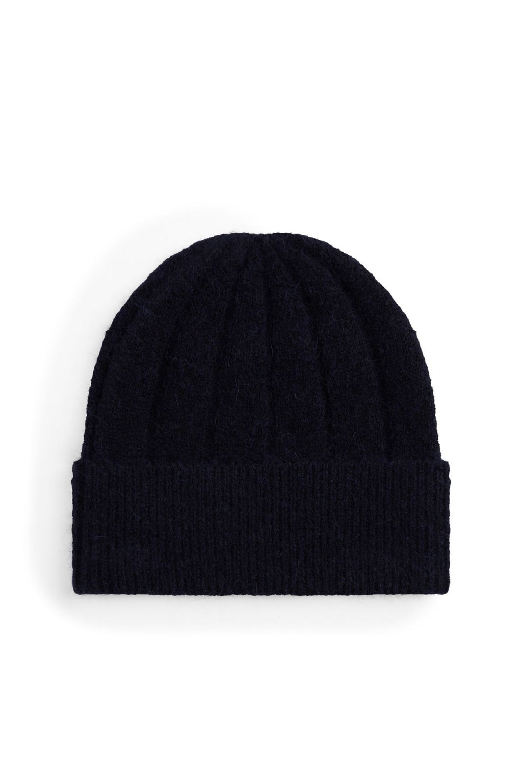 Tommy Hilfiger women's pink wide-rib knit beanie in a wool and alpaca blend — view 11