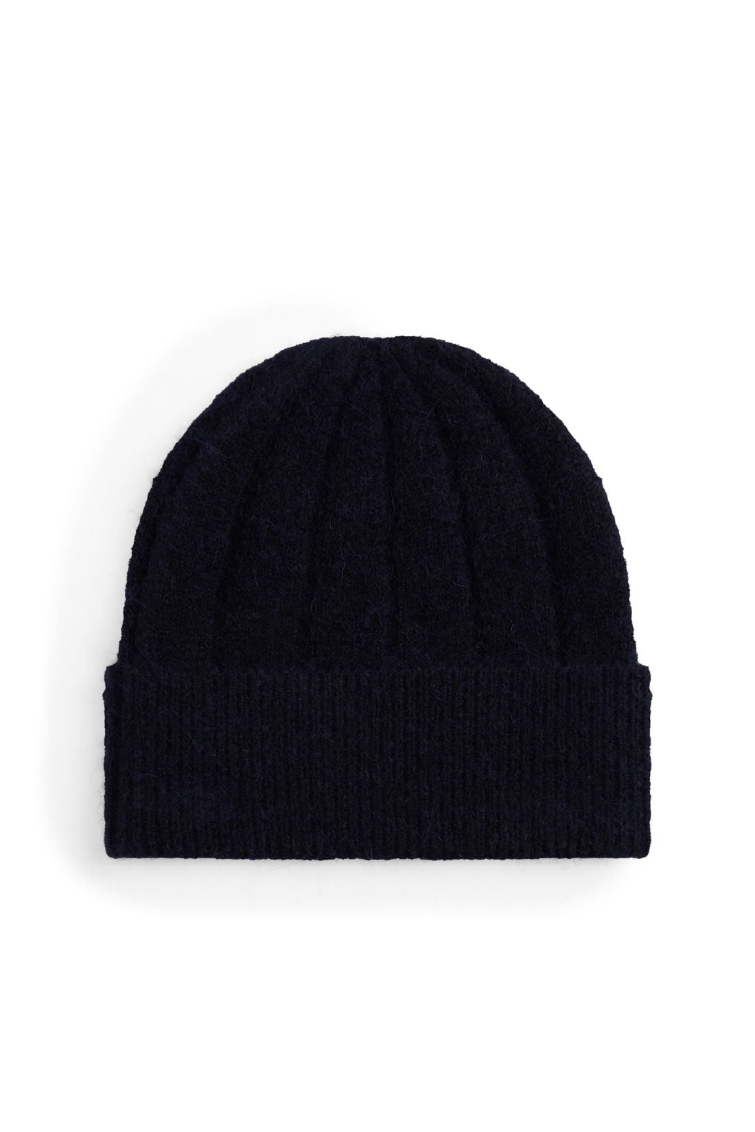 Tommy Hilfiger women's pink wide-rib knit beanie in a wool and alpaca blend — view 11
