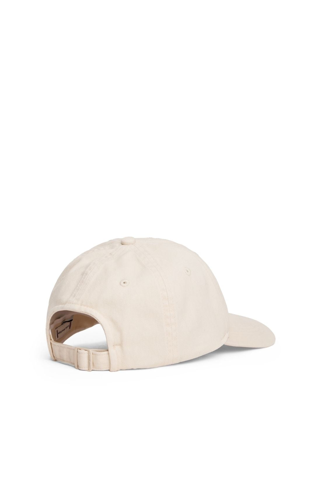 Military green women's organic cotton baseball cap featuring front monogram embroidery and six-panel construction — view 2