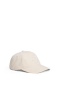 Military green women's organic cotton baseball cap featuring front monogram embroidery and six-panel construction