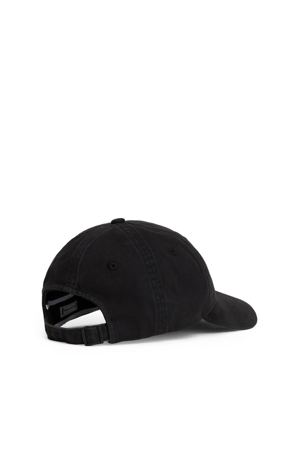 Military green women's organic cotton baseball cap featuring front monogram embroidery and six-panel construction — view 8