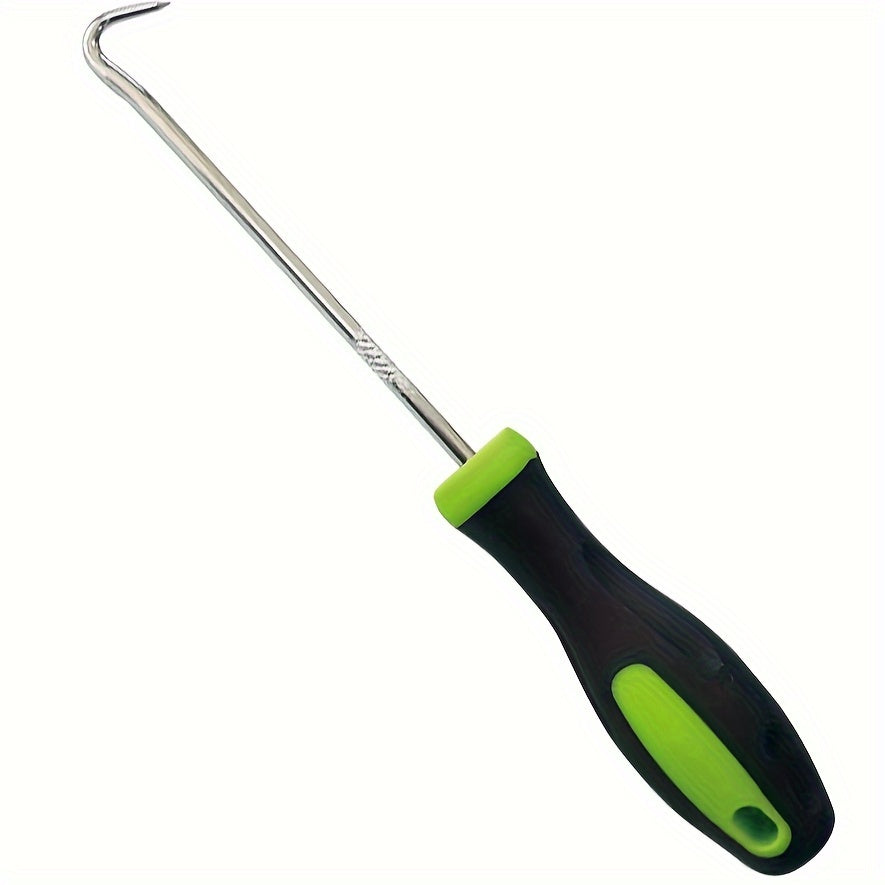 U-shaped metal garden nail remover hook for extracting ground nails from paving gaps
