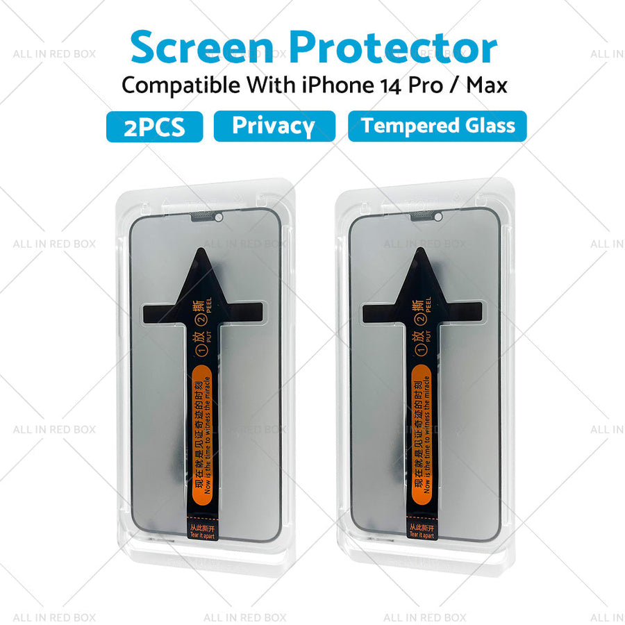 2PCS Screen Protector Privacy Tempered Glass Suitable For iPhone 14 Pro/ Max