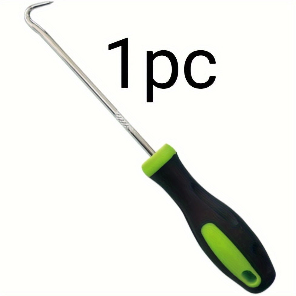 U-shaped metal garden nail remover hook for extracting ground nails from paving gaps — view 5