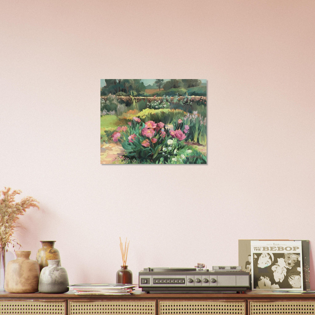 'Garden Peonies' Floral I 16x20 Museum-Quality Matte Paper Poster | Original Artwork by American Artist Barbara Cleary-4