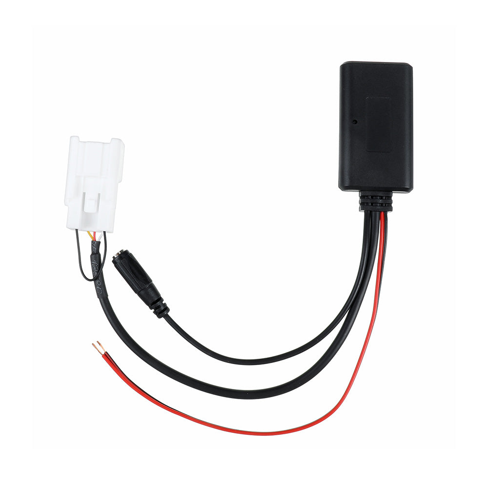 Bluetooth audio adapter module with wiring harness and microphone for car stereo systems — view 4