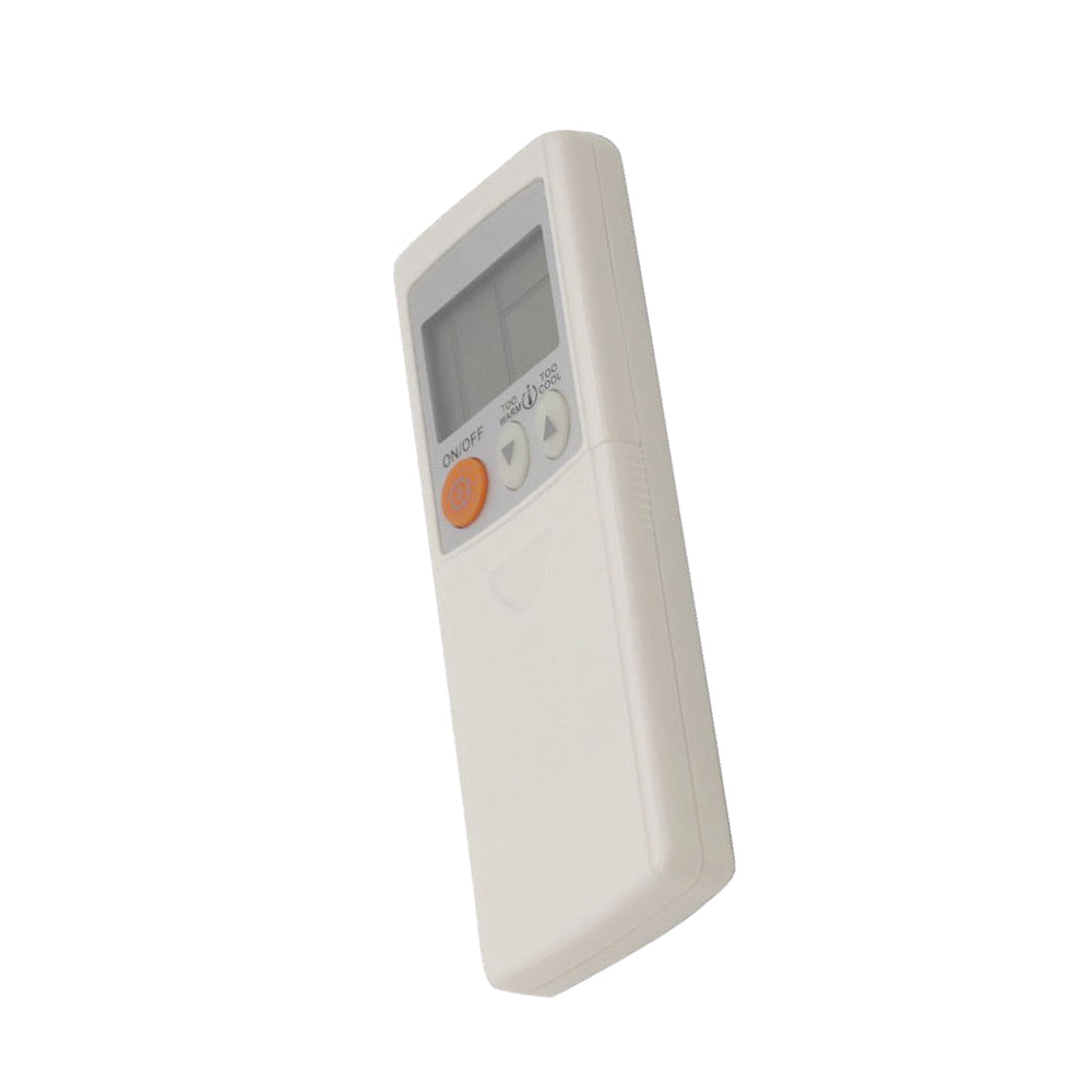 Replacement air conditioner remote control for Mitsubishi units featuring standard buttons and a digital display — view 2