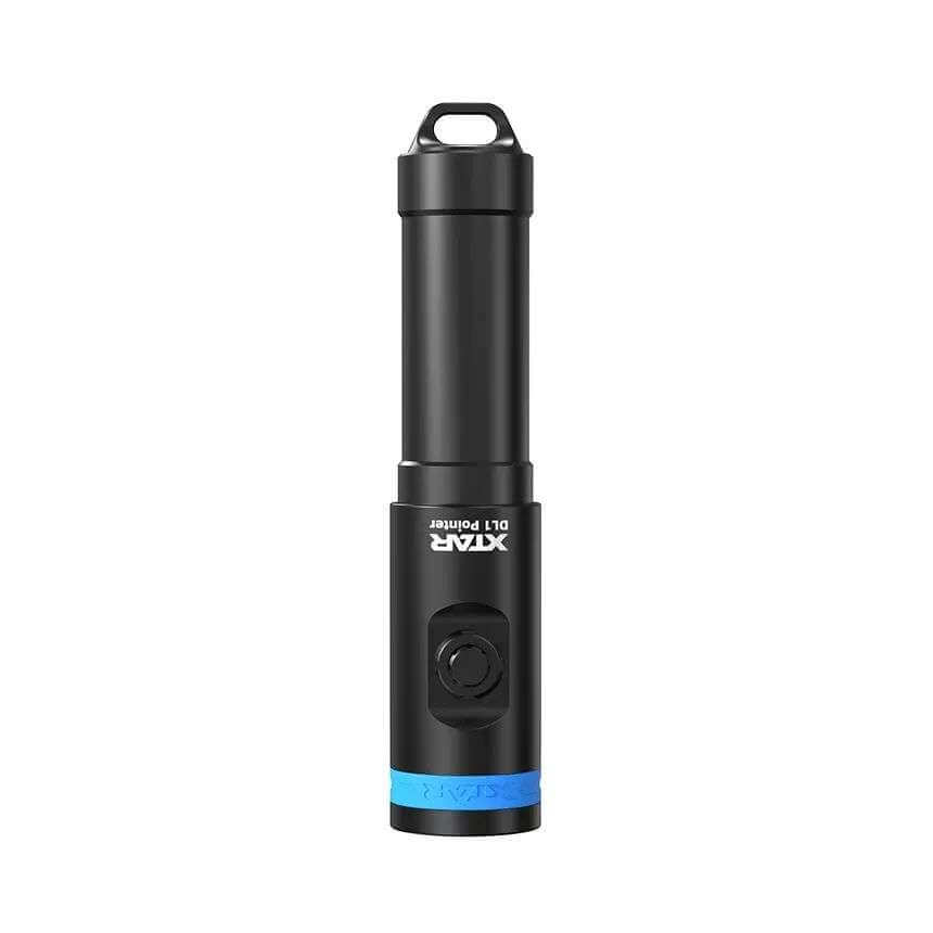 Black aluminum XTAR Pointer DL1 dive light featuring a compact design and powerful green beam — view 3