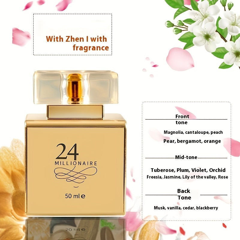 24 Millionaire Vanilla Perfume for women in a compact 24ml elegant glass travel bottle — view 2
