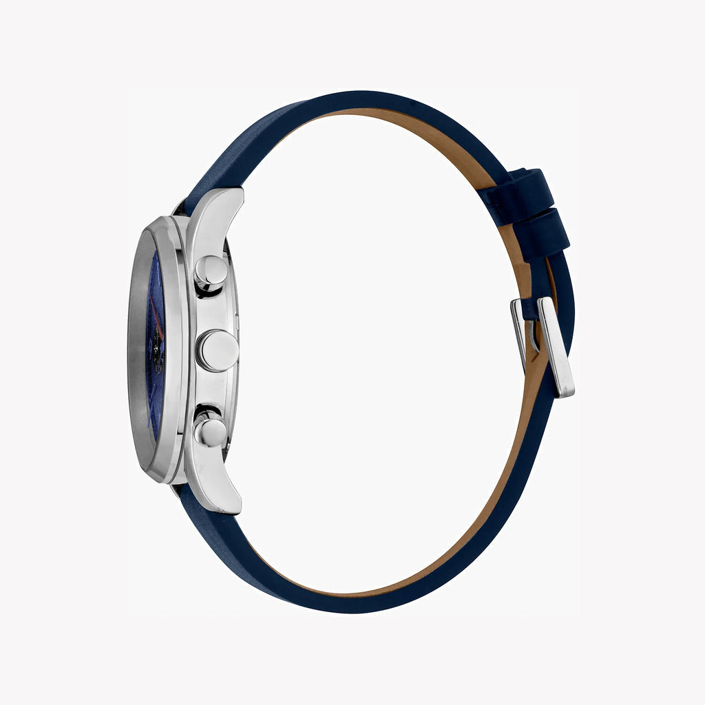 Esprit Men's Blue Leather Watch, Blue Dial | Es1g262m0085-1