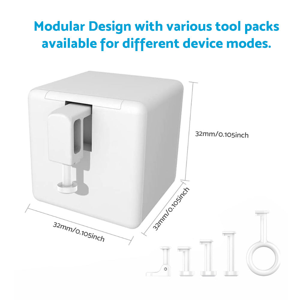 Small wireless smart switch bot button pusher for automating household appliances and traditional light switches — view 3