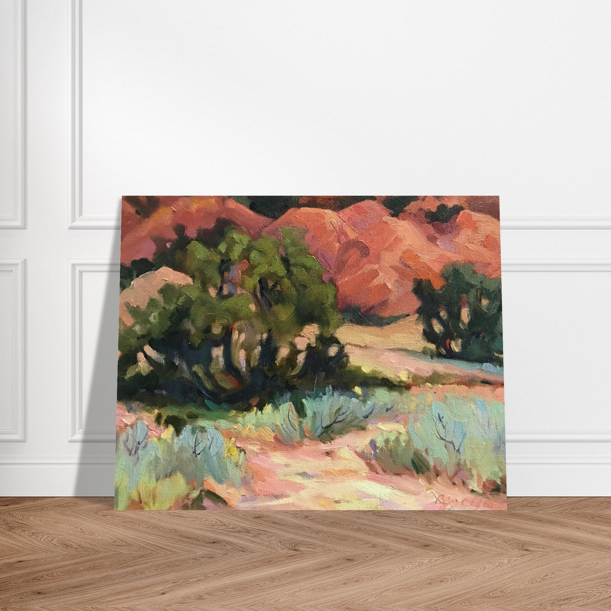 ‘Mesa at Ghost Ranch’ Southwestern Landscape | 16x20 Museum Quality Matte Poster | Original Artwork by American Artist Barbara Cleary-2