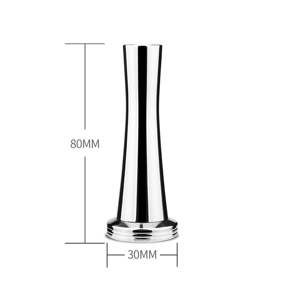 Stainless steel reusable coffee pod capsule with powder hammer and brush for sustainable espresso brewing — view 4