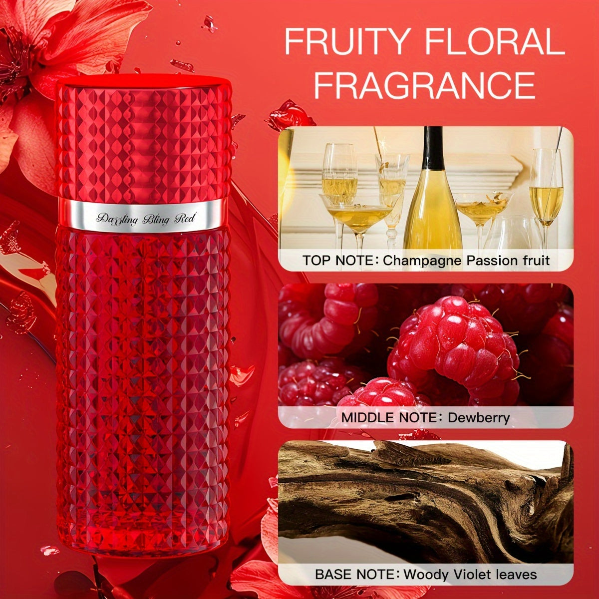 30ml floral eau de parfum glass bottle with elegant packaging for women — view 4