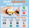 Waterproof rubber dog shoes with adjustable velcro straps and anti-slip soles for outdoor pet protection