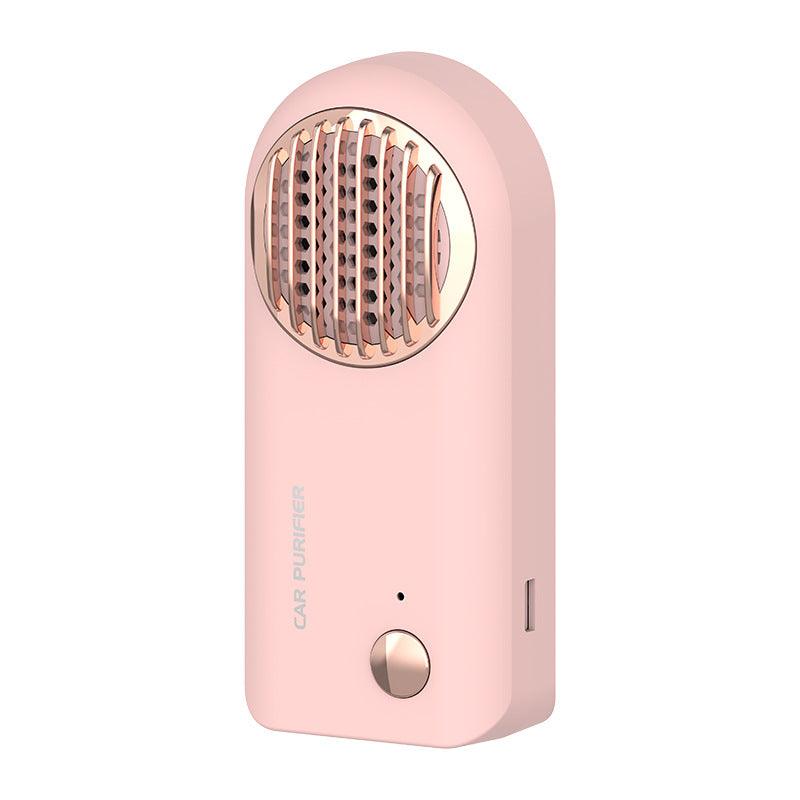 Compact portable ozone car air purifier in modern minimalist lightweight plastic housing — view 3