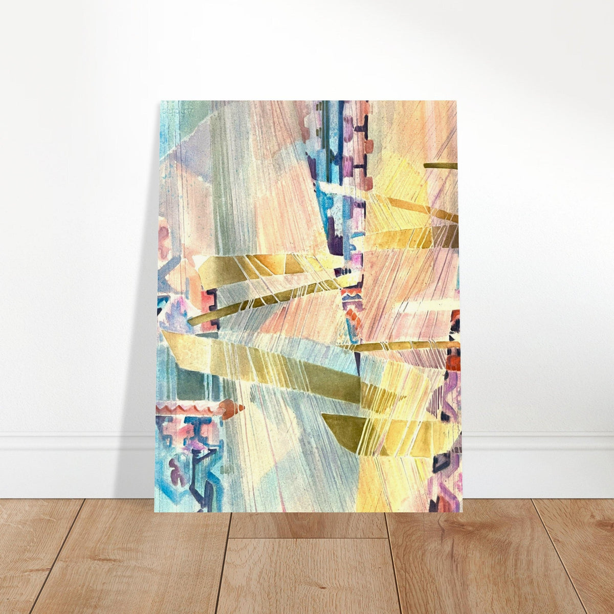 'Loom Series' Abstract I 18x24 Museum-Quality Matte Paper Poster | Original Artwork by American Artist Barbara Cleary-0