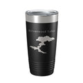 Silverwood Lake Map Tumbler Travel Mug Insulated Laser Engraved Coffee Cup California 20 oz-5