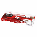 Rosa Studio 12 piece acrylic paint set in assorted vibrant colors for canvas and wood