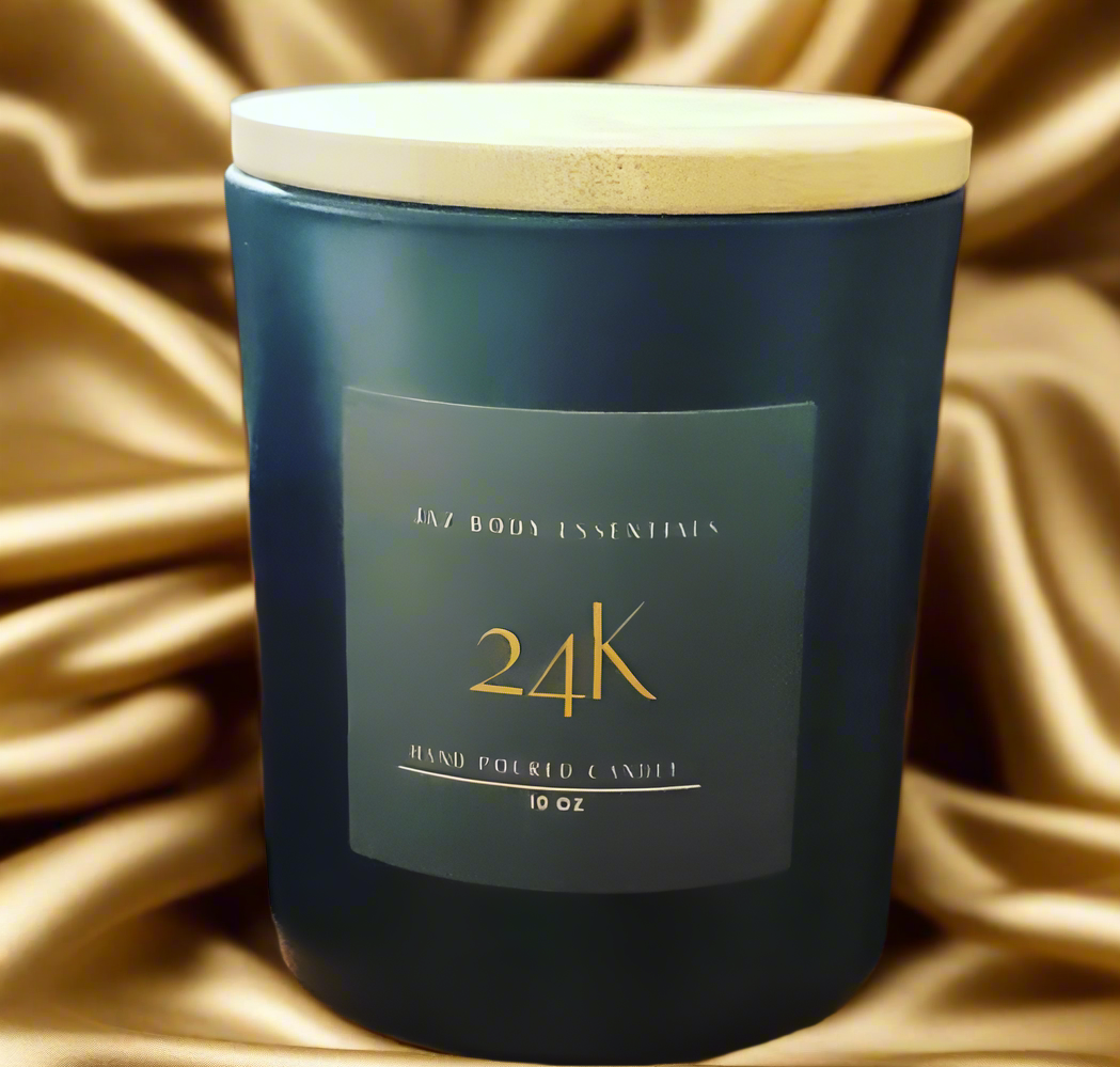 24K lux candle 10 oz-1