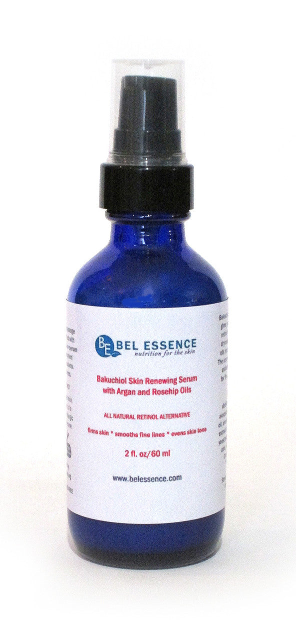 Two ounce bottle of Bakuchiol natural retinol face serum with Argan and Rosehip oils — view 3