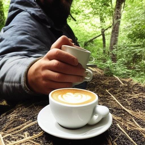Bali Blue Organic Espresso whole bean coffee in a premium bag with roasted coffee beans. — view 5