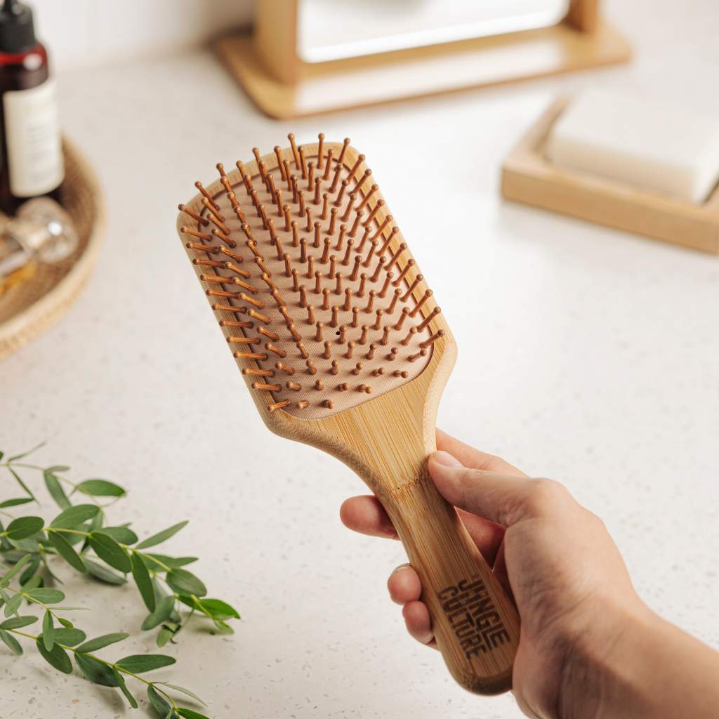 Bamboo Hairbrush | Sustainable Wooden Hair Brushes-3