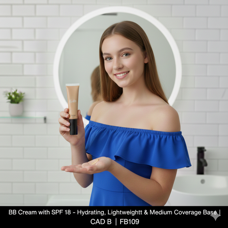 Tube of hydrating medium coverage BB cream with SPF 18 face makeup — view 2