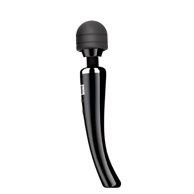 Black high-frequency portable handheld deep tissue massager for full body muscle relief and relaxation