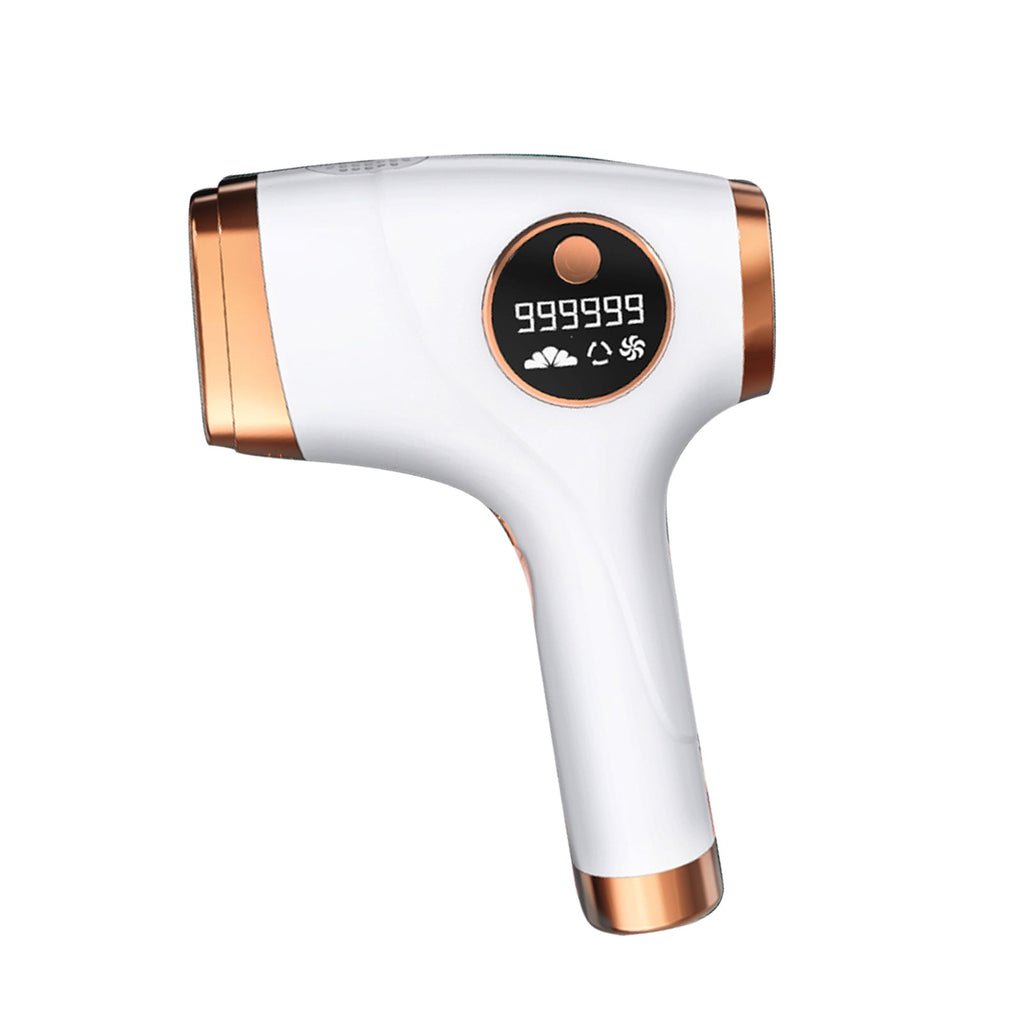 White IPL hair removal machine with LED display for gentle at-home body grooming — view 4