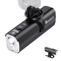 Towild DLite 1800 lumens rechargeable bike front light mounted on a black bicycle handlebar