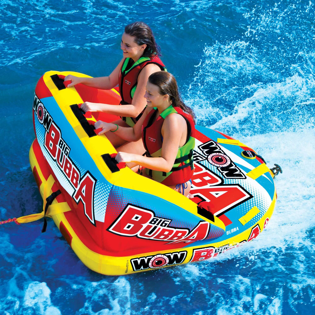 WOW Watersports Big Bubba Hi Vis 2 Person Towable Water Tube For Pool and Lake-3